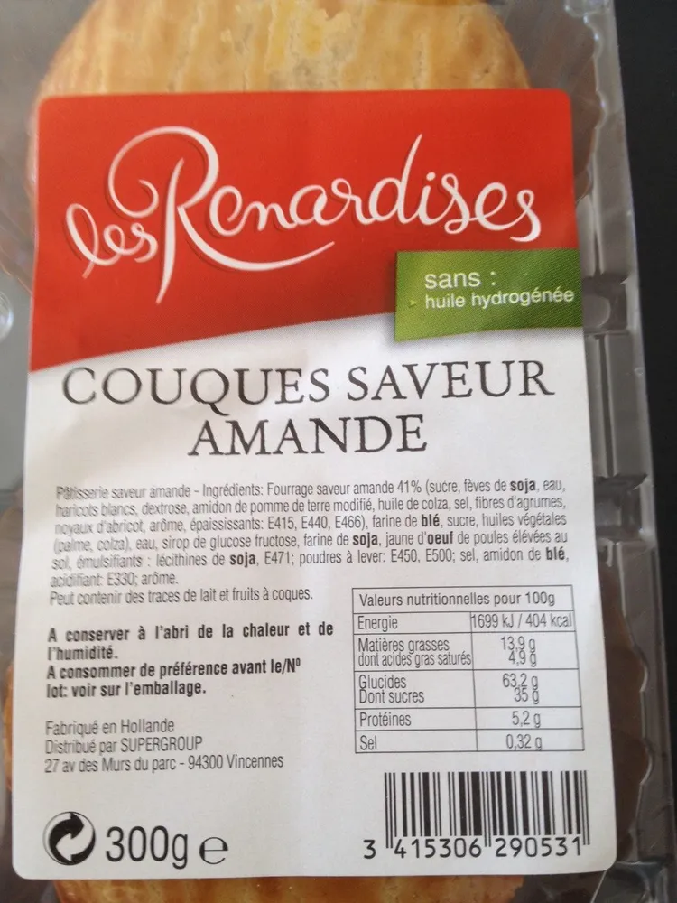 Couques Saveur Amande Renardises 300 G