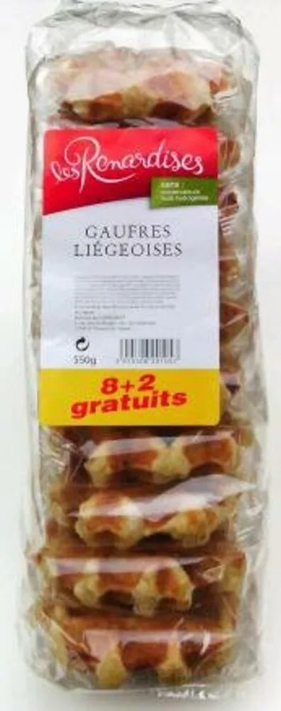 Gaufres liégeoises, 8+2 gratuites =