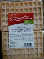 Gaufres flash poudrées aux oeufs frais