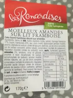 Moelleux amandes sur un lit framboises