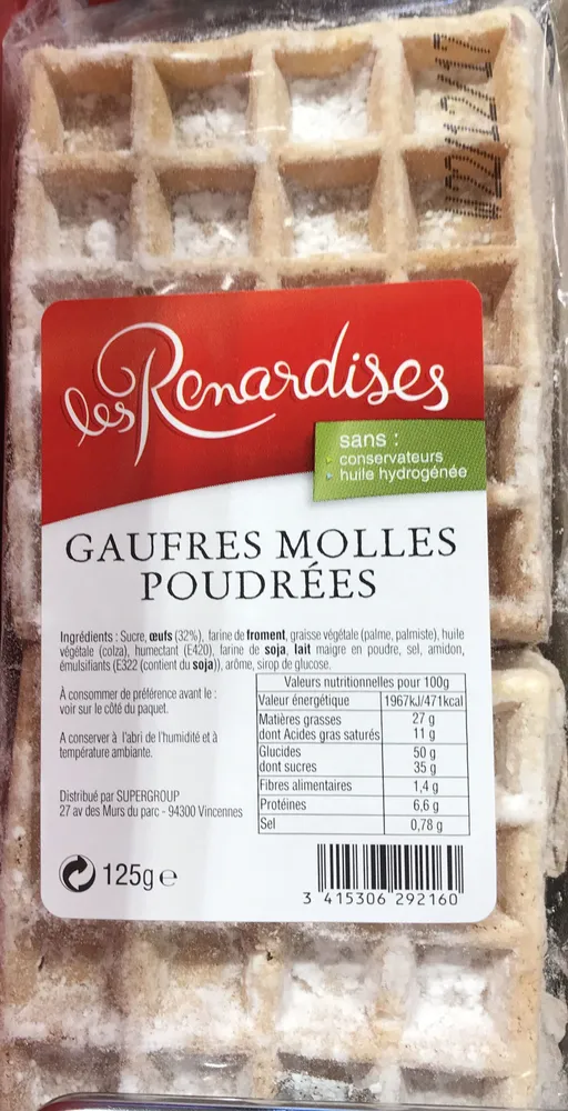 Gaufres Molles Poudrées