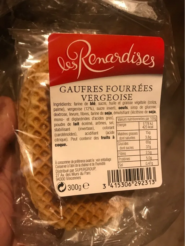 Gaufres fourrées vergeoise