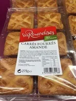 Carrés fourrés amandes