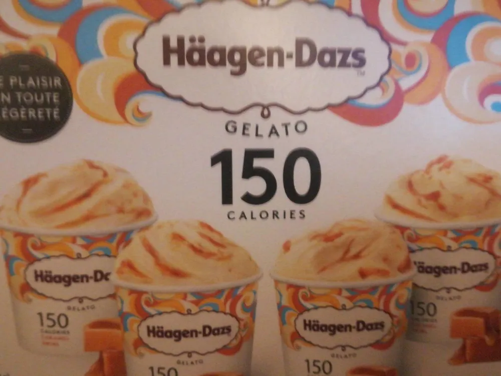 Gelato 150 calories Caramel Swirl