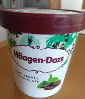 Helado de chocolate y menta