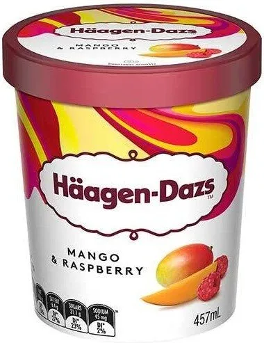 Crème glacée Mango & Rasberry