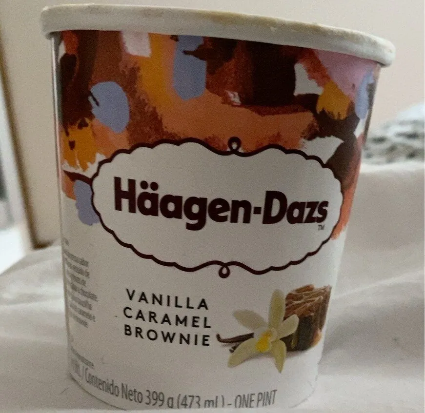 Vanilla caramel brownie