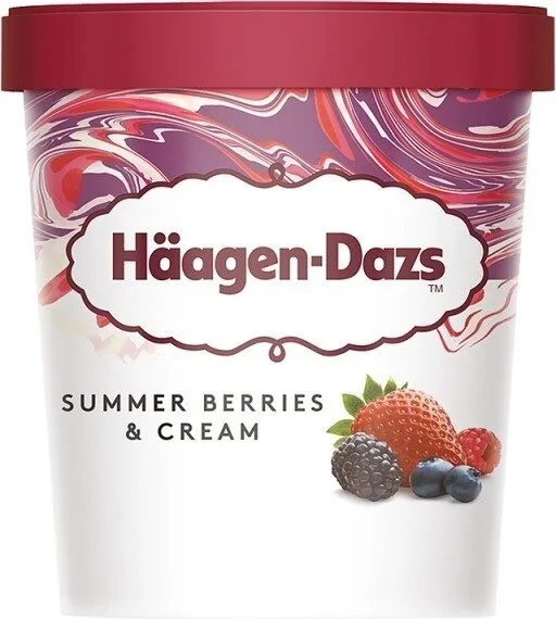 Summer berries & cream Ice cream