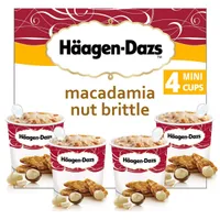 4 Minipots de glace - Macadamia Nut Brittle