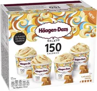 Häagen-Dazs gelato 150 calories caramel swirl