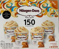 Caramel swirl gelato