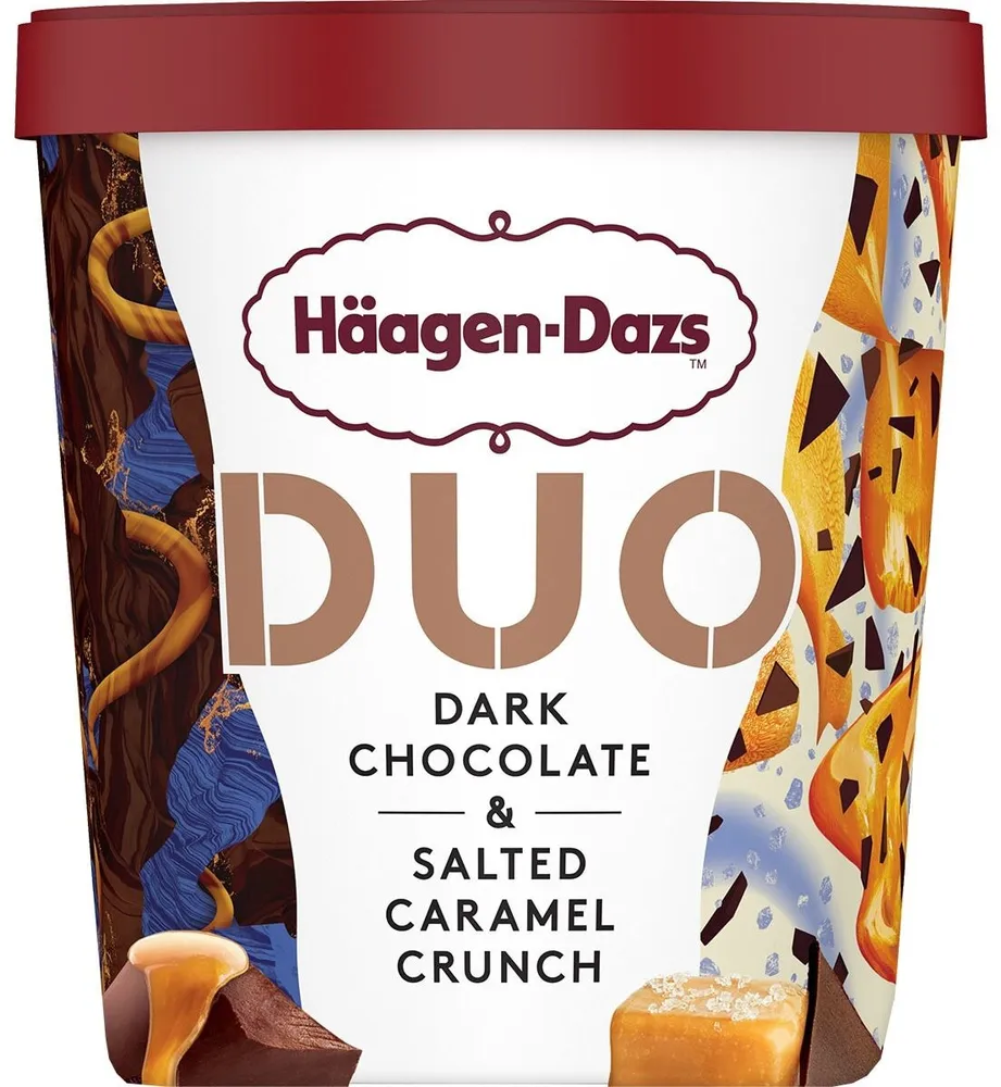 DUO DARK CHOCOLATE & SALTED CARAMEL CRUNCH
