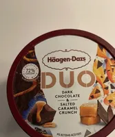 Duo dark chocolate and salted caramel crunch
