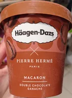 Glace macaron chocolat