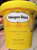 Glace macaron yuzu & lemon