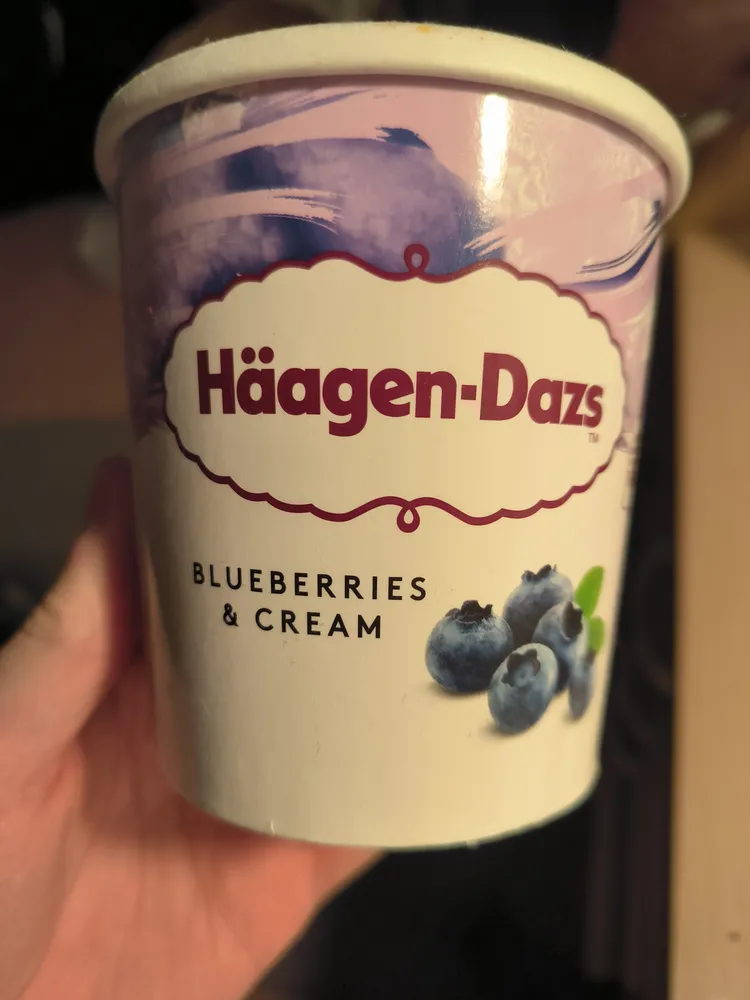 Blueberries & Cream Ice Cream