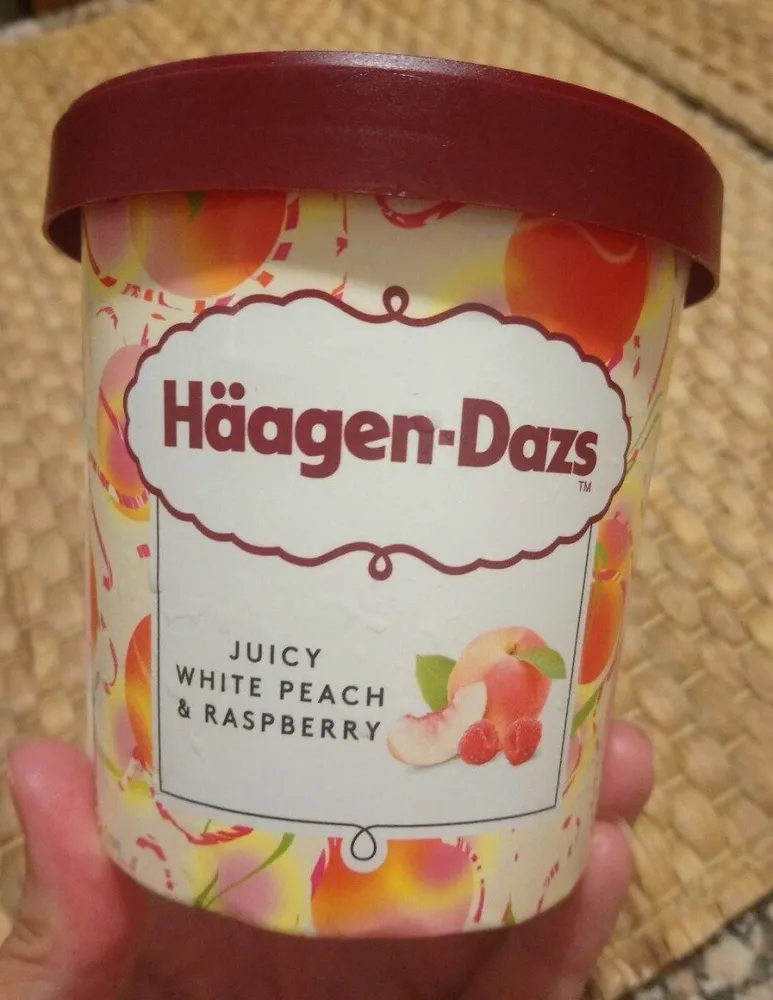 Häagen-Dazs Juicy White Peach & Raspberry