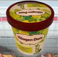 Lime mojito sorbet
