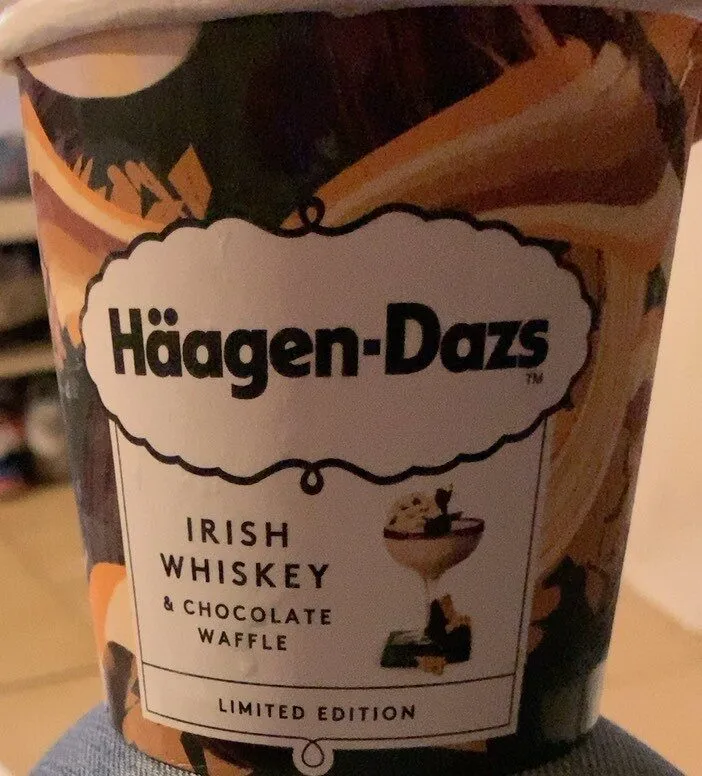 Irish whiskey et chocolat waffle