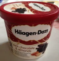 Dark chocolate and almonds