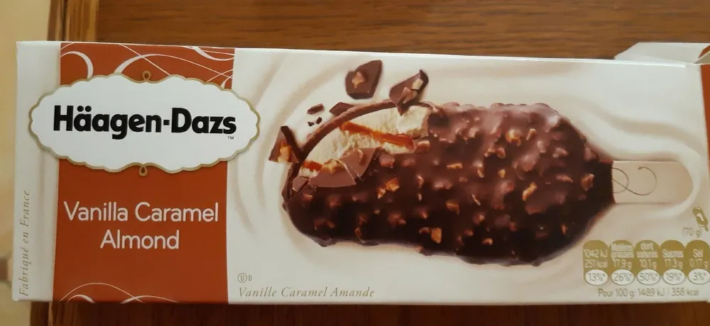 Glace Vanille Caramel Amande