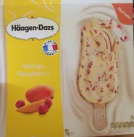 Bâtonnets à la mangue et sauce à la framboise