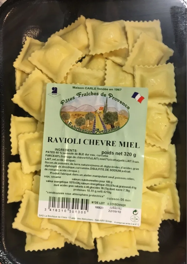 Ravioli chèvre miel
