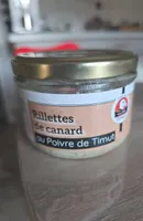 Rillettes de canard au poivre de timut