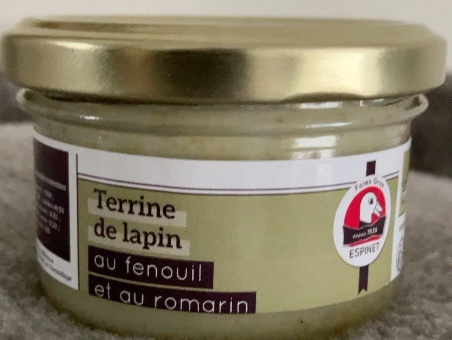 Terrine de lapin au fenouil et au romarin