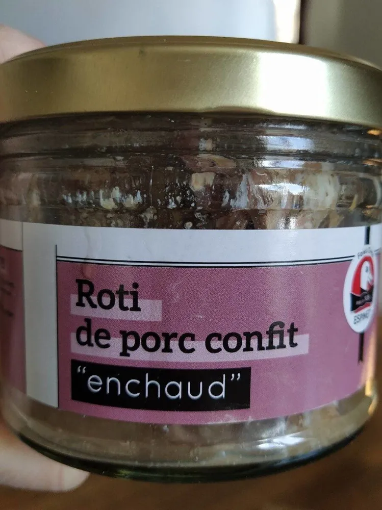 Rôti de porc confit