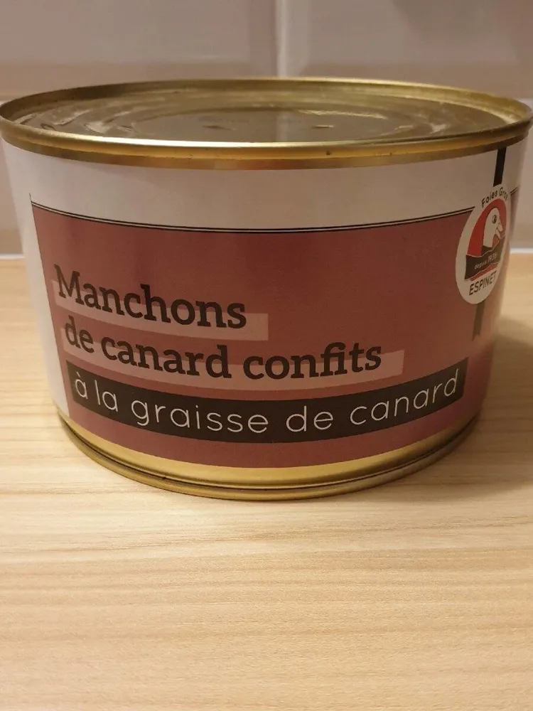 Manchons de canard confits à la graisse de canard