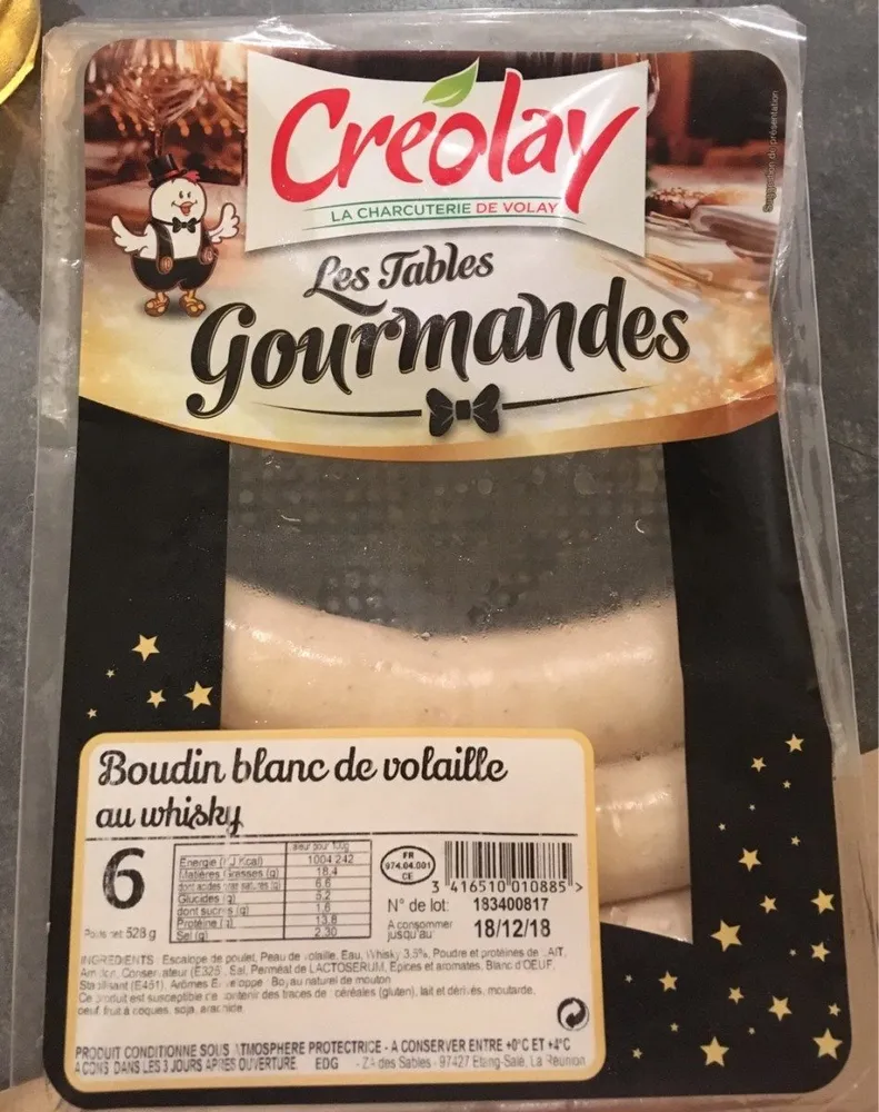 Boudin blanc de volaille au whisky