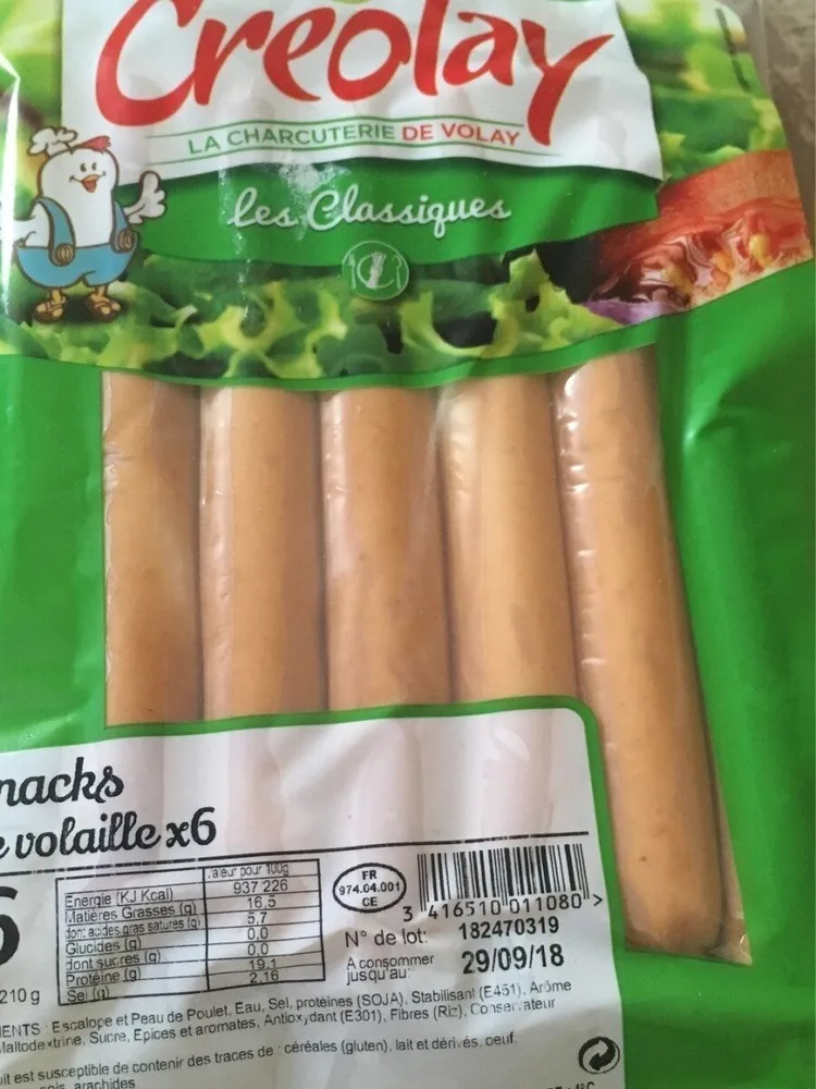 Knacks de volaille