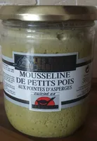 Mousseline de petits pois aux pointes d'asperges