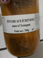 Pintade aux écrevisses sauce Armagnac