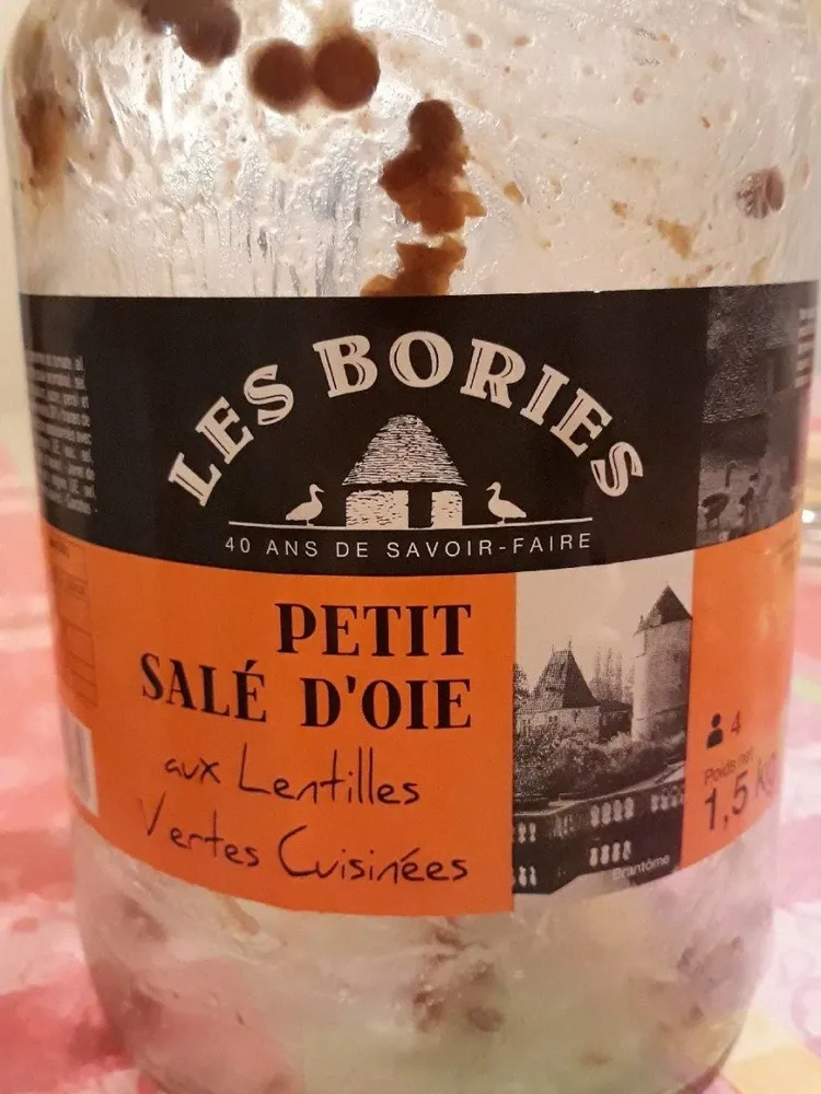 Petit salé d'oie aux lentilles vertes