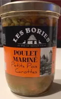 Poulet mariné petits pois carottes