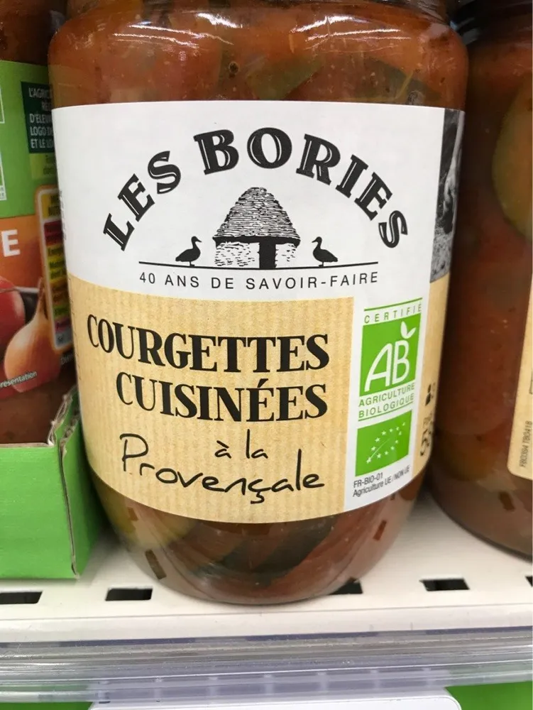 Courgettes cuisinees