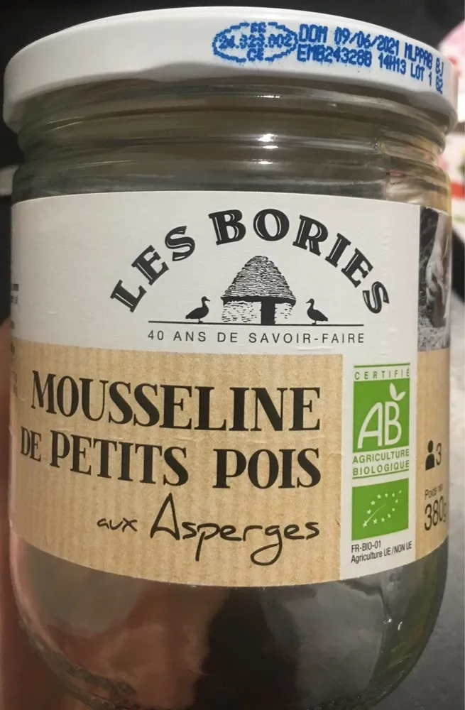 Mousseline de petit pois aux asperges