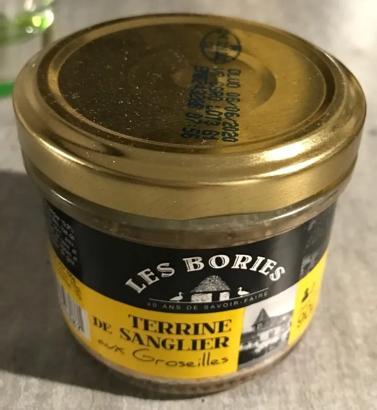 Terrine de sanglier aux groseilles