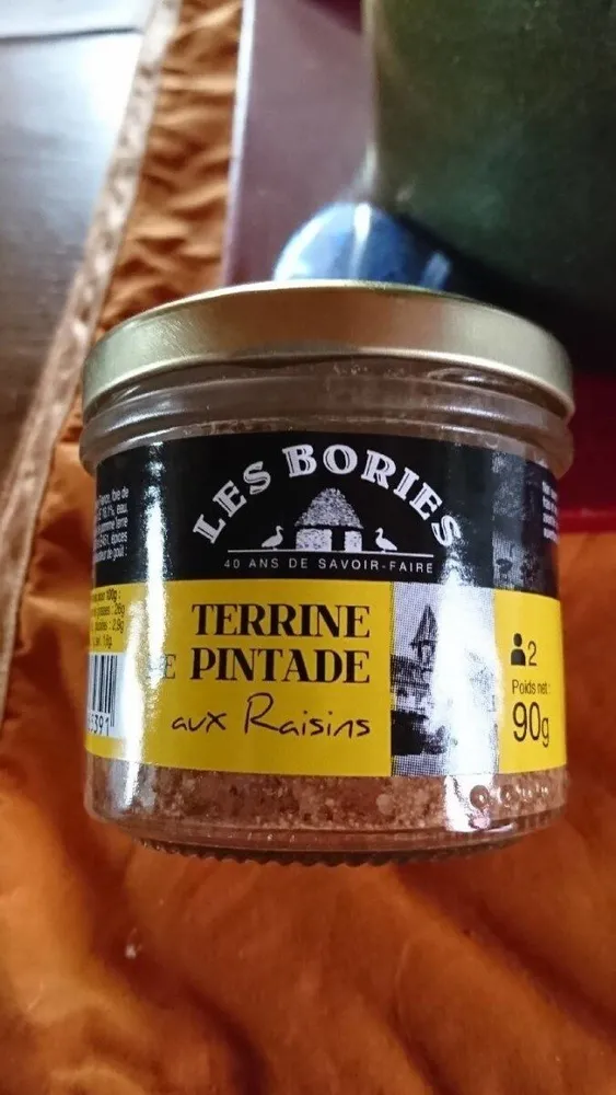 Terrine de pintade aux raisins