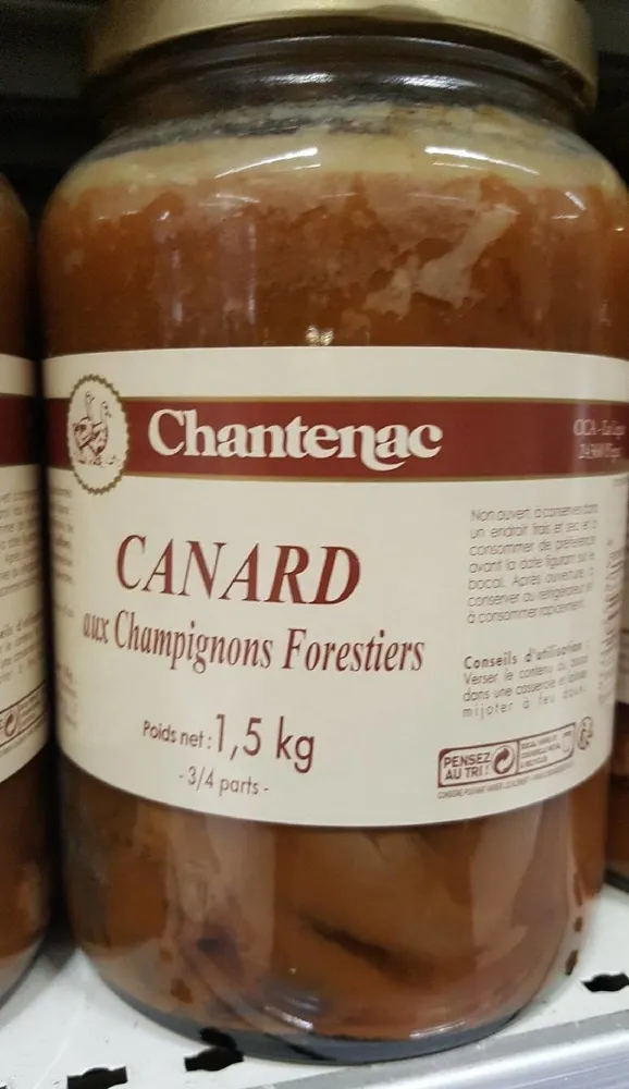 Canard aux champignons forestiers