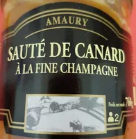 Sauté de canard à la fine champagne