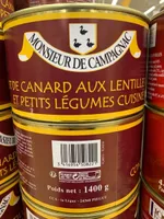 Confit de canard aux lentilles