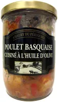 Poulet Basquaise Cuisiné à l'Huile d'Olive
