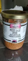 Petit salé d'oie au lentilles