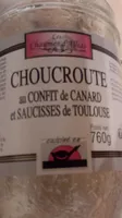 Choucroute au confit de canard et saucisses de Toulouse