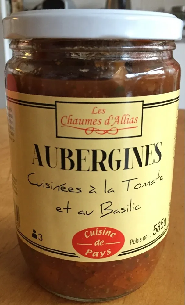 Aubergines cuisinées à la tomate et au basilic