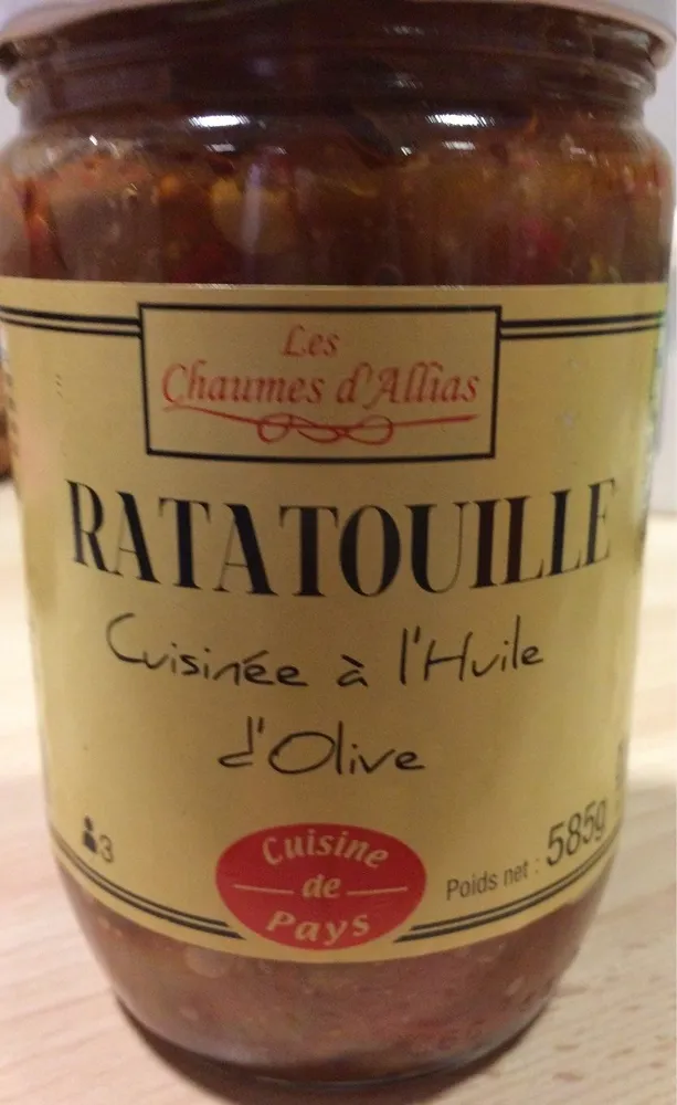 Ratatouille cuisinée à l'huile d'olive