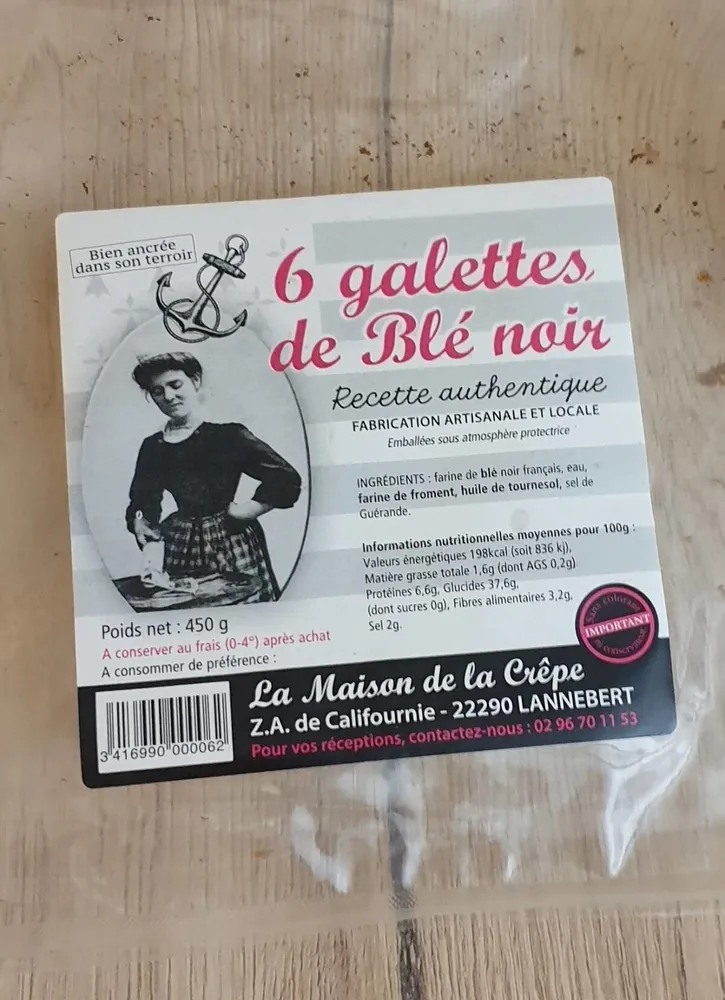 6 galettes de blé noir